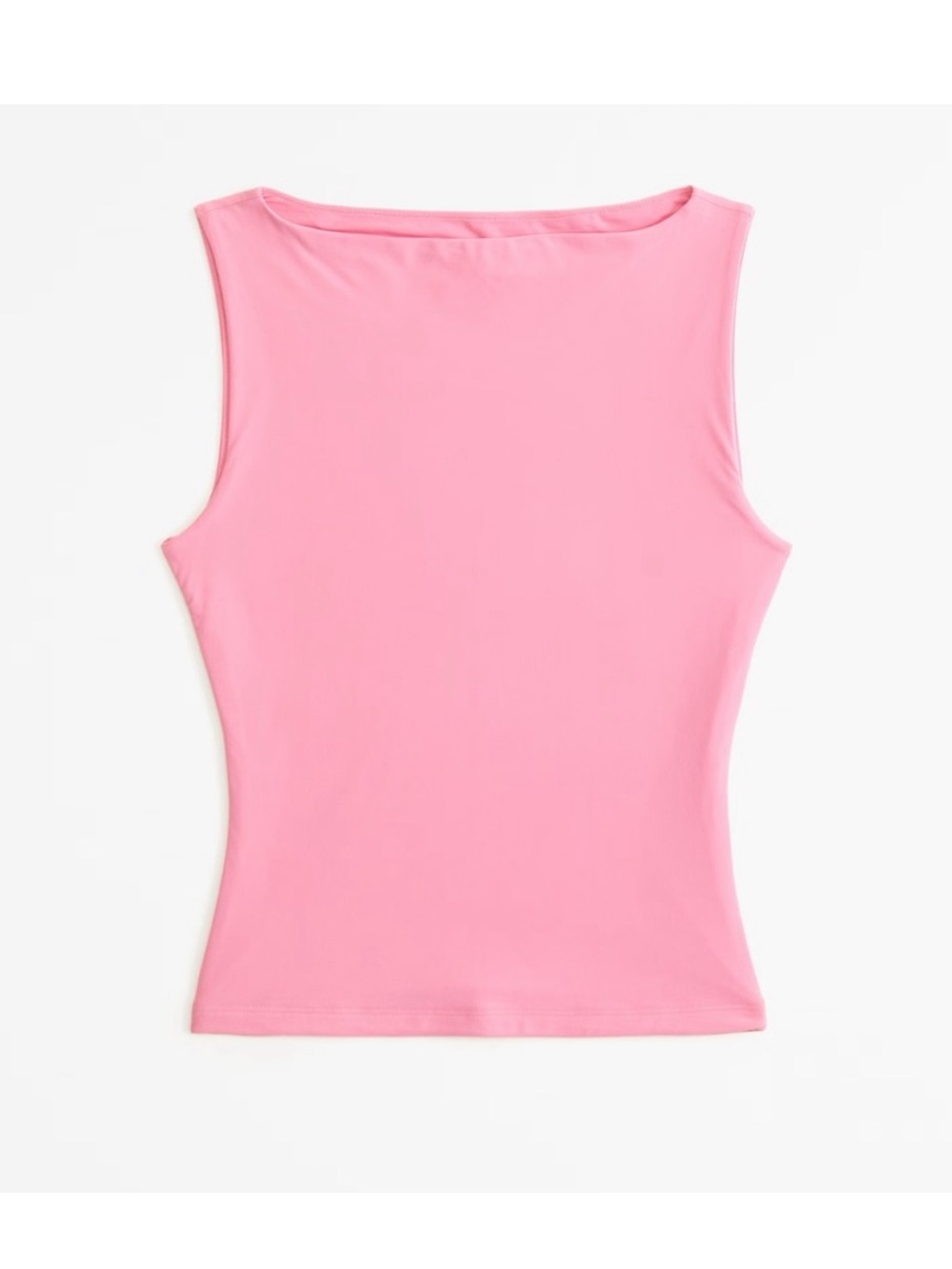 Abercrombie & Fitch Soft Matte Seamless  Slash Top Pink